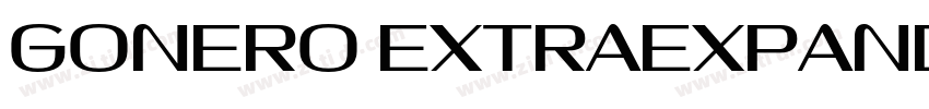 Gonero ExtraExpanded字体转换